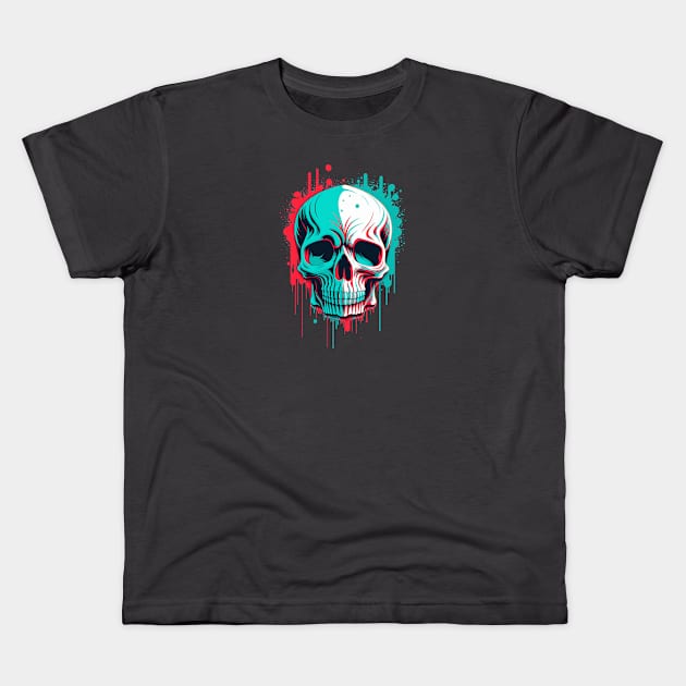 Drippy Death Kids T-Shirt by Nocturnal Designs